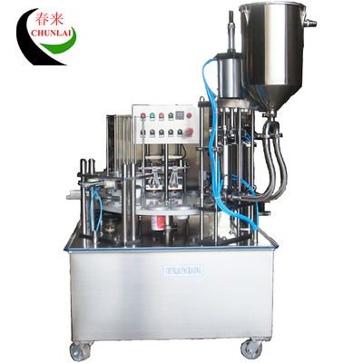 KIS-900-2 Automatischer Rotationstyp Yogurt Cup Fülldichtungsmaschine